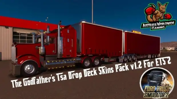 ETS2 - TSA Drop Deck Trailer Skins Pack V1.2 (1.43.x) ETS2 - TSA Drop Deck Trailer Skins Pack V1.2 (1.43.x)