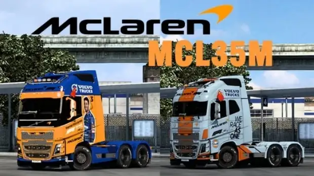 ETS2 - McLaren F1 MCL35M Gulf Special Skin for FH2012 V1.0 (1.42.x) ETS2 - McLaren F1 MCL35M Gulf Special Skin for FH2012 V1.0 (1.42.x)