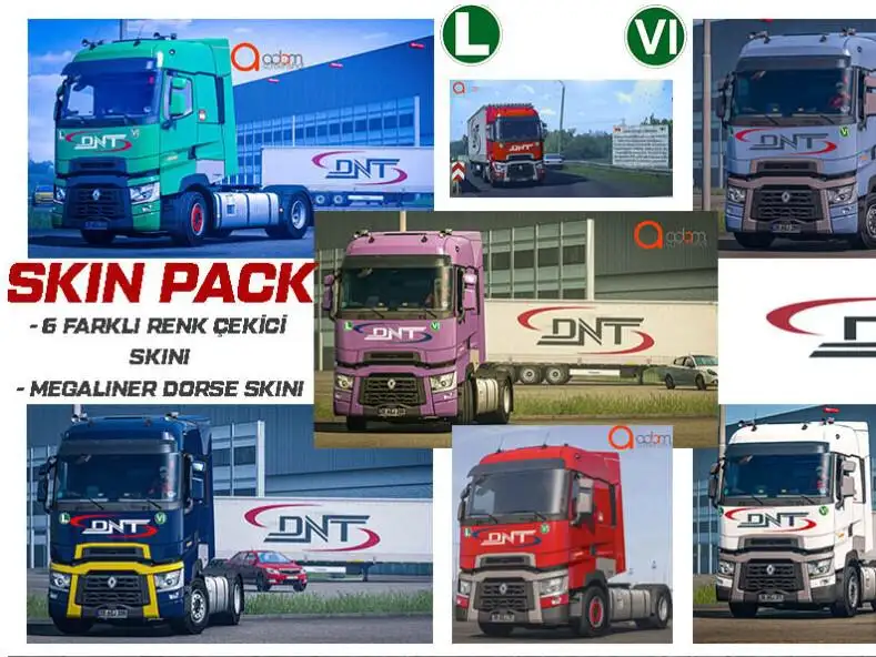 ETS2 - DNT International Transport Range T High Cabin Skin Pack (1.39.x) ETS2 - DNT International Transport Range T High Cabin Skin Pack (1.39.x)