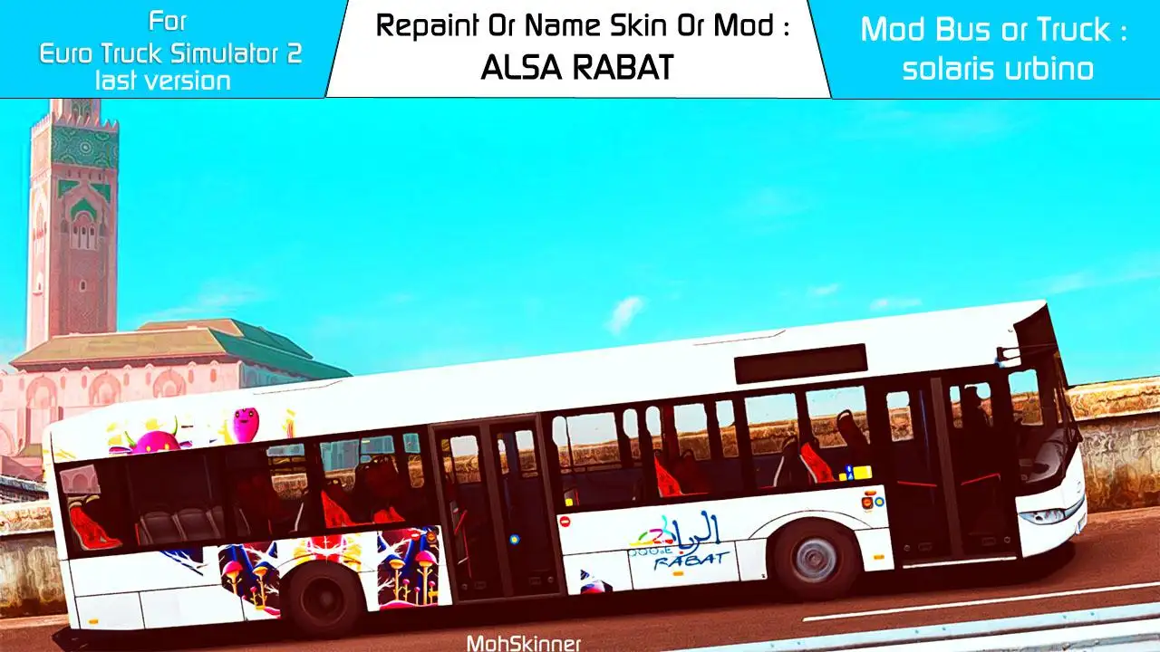 ETS2 - Alsa Rabat Bus Skin V0.2 (1.39.x) ETS2 - Alsa Rabat Bus Skin V0.2 (1.39.x)