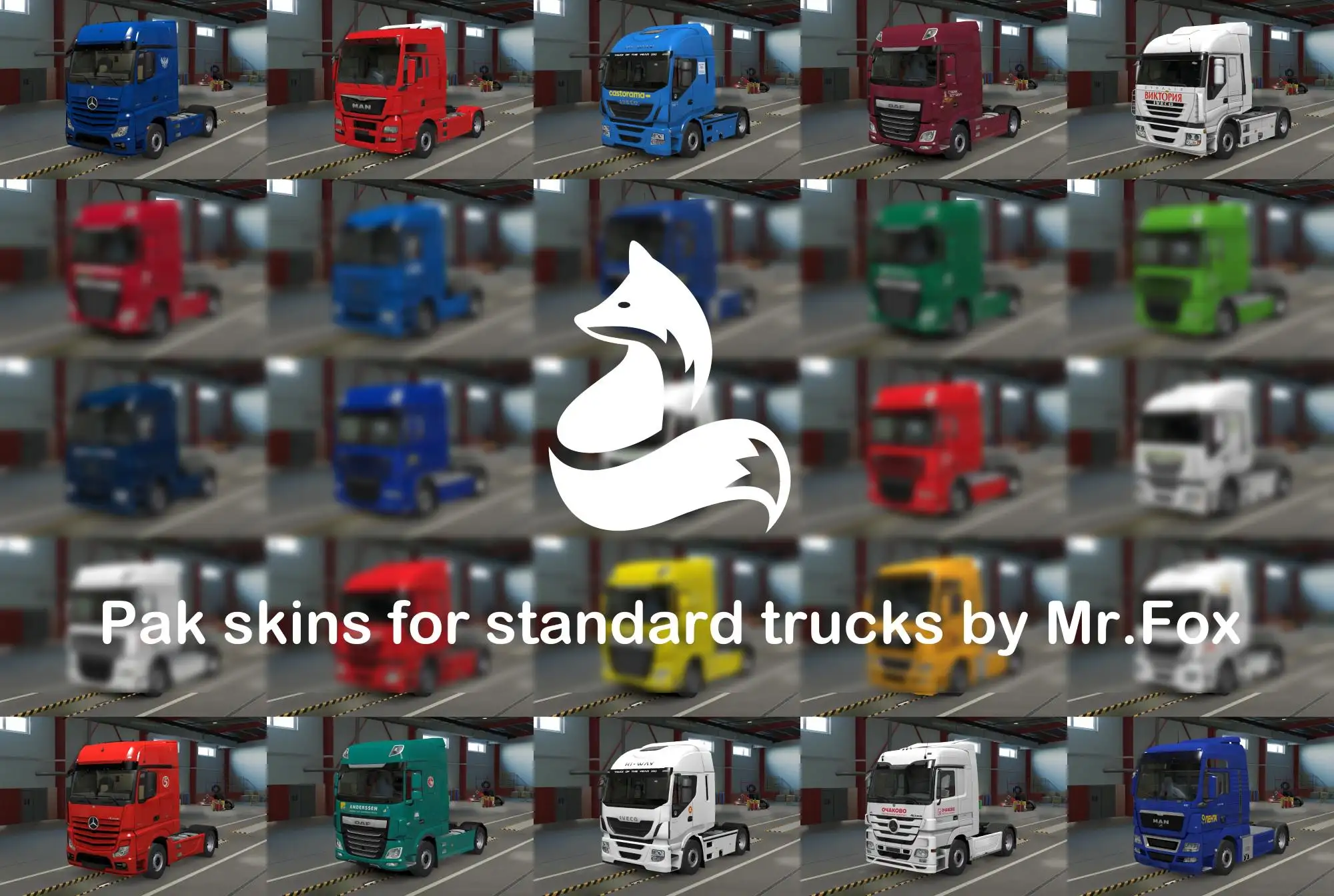ETS2 - Pack of Russian Skins for SCS Trucks V0.4.2 (1.39.x) ETS2 - Pack of Russian Skins for SCS Trucks V0.4.2 (1.39.x)