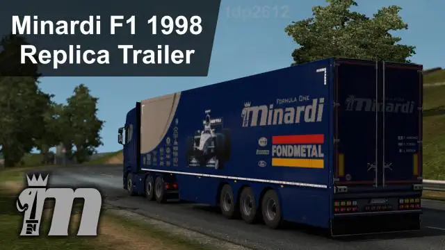 ETS2 - Minardi F1 1998 Replica Transporter Trailer V1.0 (1.39.x) ETS2 - Minardi F1 1998 Replica Transporter Trailer V1.0 (1.39.x)