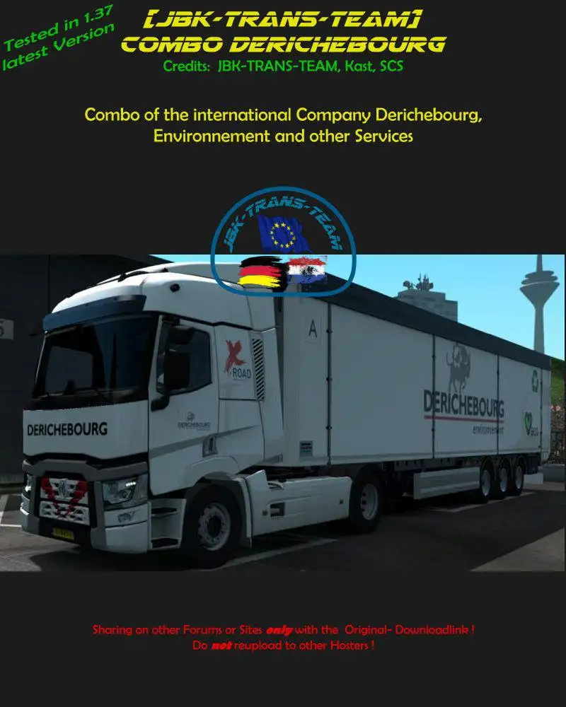 ETS2 - JBK Combo Derichebourg V1 (1.37.x) ETS2 - JBK Combo Derichebourg V1 (1.37.x)