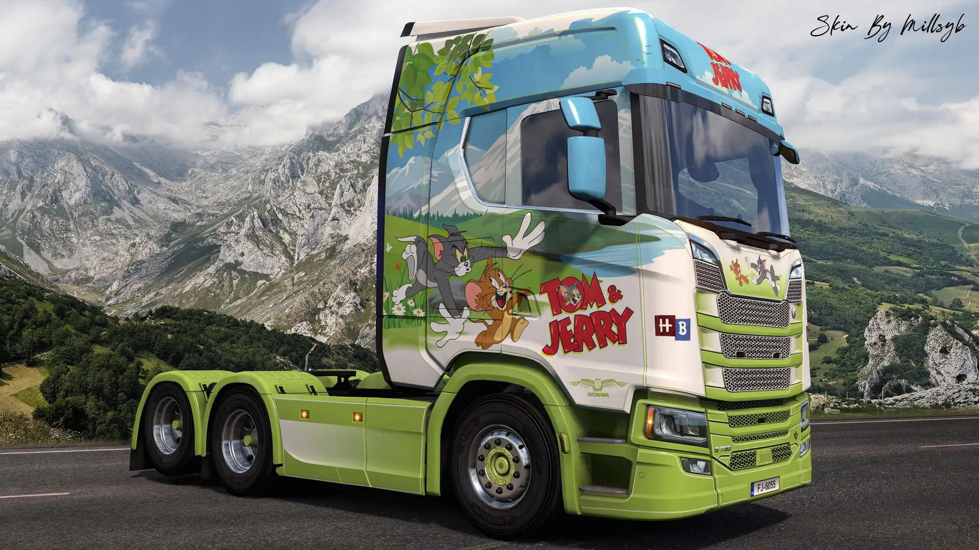 ETS2 - Tom & Jerry NG Scania Skin V1.0 (1.36.x) ETS2 - Tom & Jerry NG Scania Skin V1.0 (1.36.x)