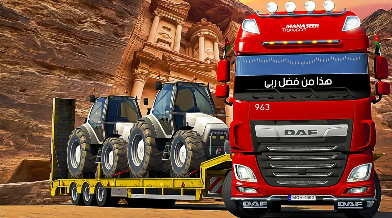 ETS2 - Daf XF 510 Company Transport Manaseer Skin (1.36.x)