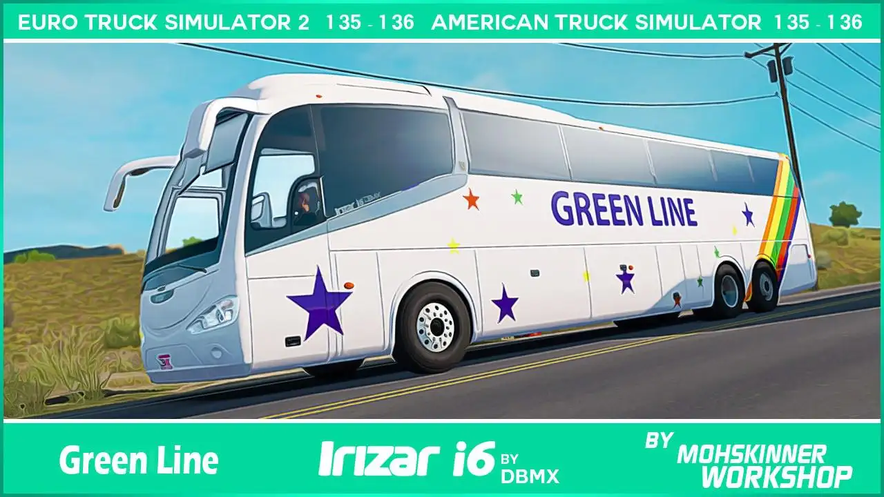 ETS2 - Irizar i6 Green Line Skin (1.36.x) ETS2 - Irizar i6 Green Line Skin (1.36.x)