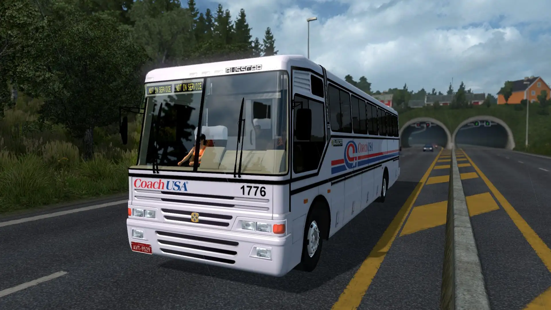 ETS2 - Coach USA (Busscar El Buss 340 Skin) V1.0 (1.36.x)