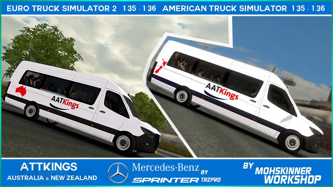 ETS2 - Mercedes Sprinter AAT Kings Skin (1.36.x) ETS2 - Mercedes Sprinter AAT Kings Skin (1.36.x)