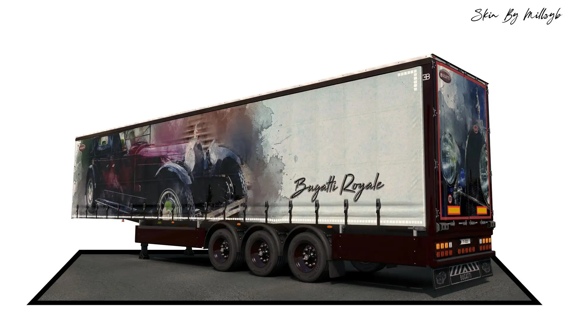 ETS2 - Bugatti Watercolor Trailer Skin Pack V1.0 (1.36.x) ETS2 - Bugatti Watercolor Trailer Skin Pack V1.0 (1.36.x)
