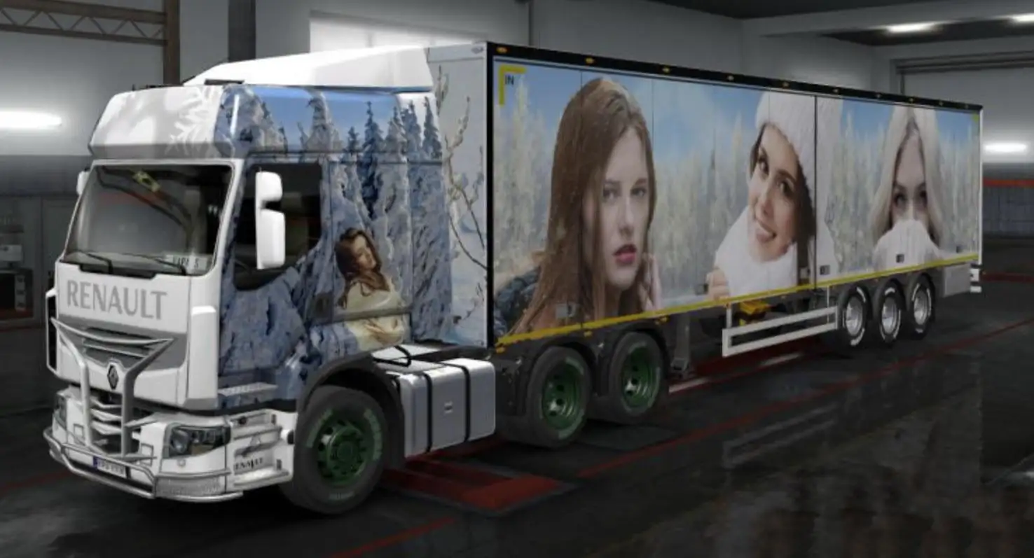 ETS2 - The Beauty of Women Combo Skin Pack (1.35.x)