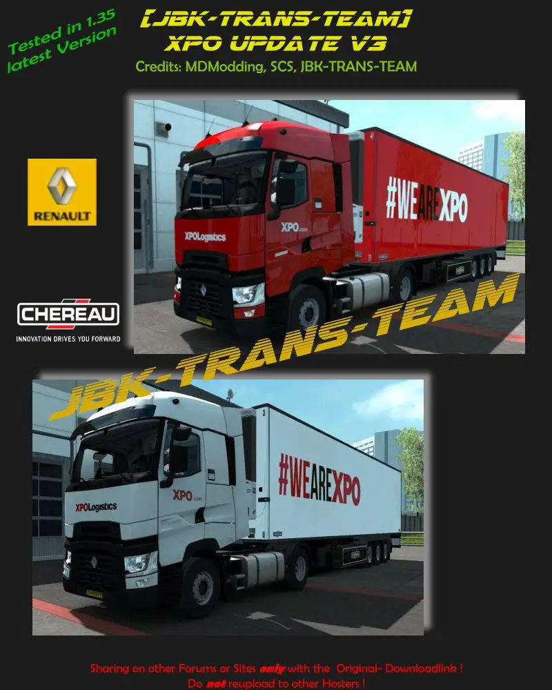 ETS2 - JBK XPO Update V3.0 (1.35.X) ETS2 - JBK XPO Update V3.0 (1.35.X)