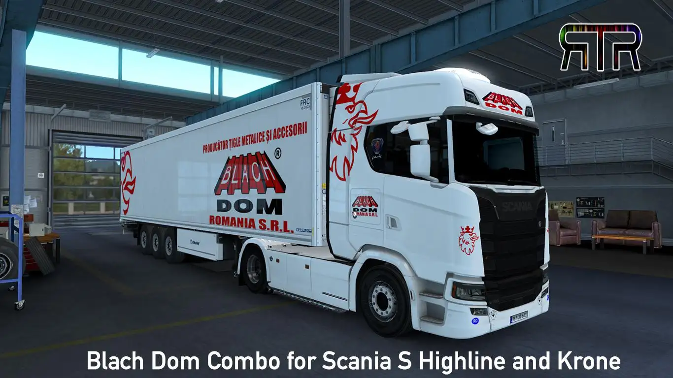 ETS2 - Blach Dom Combo for Scania S Highline and Krone V1.0 (1.35.X)