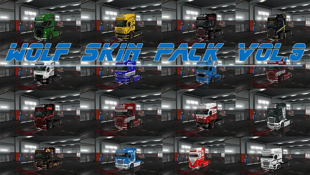 ETS2 - Wolf Skin Pack Vol.9 (1.35.X) ETS2 - Wolf Skin Pack Vol.9 (1.35.X)