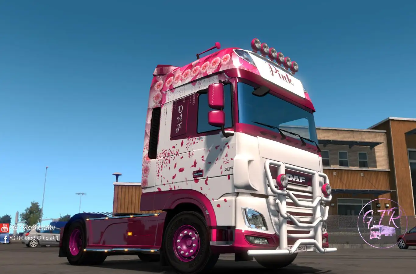 ETS2 - Daf Xf Euro 6 Pink Skin (1.35.X) ETS2 - Daf Xf Euro 6 Pink Skin (1.35.X)
