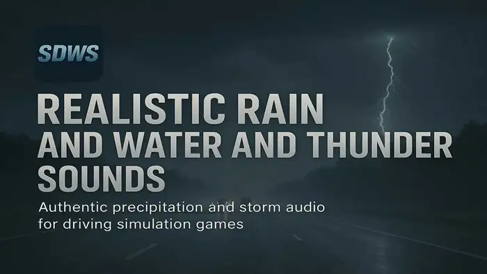 ETS2 - Realistic Rain & Water & Thunder Sounds V8.6 ETS2 - Realistic Rain & Water & Thunder Sounds V8.6