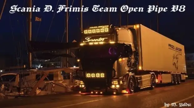 ETS2 - Scania D. Frimis Team Open Pipe V8 V1.0 ETS2 - Scania D. Frimis Team Open Pipe V8 V1.0