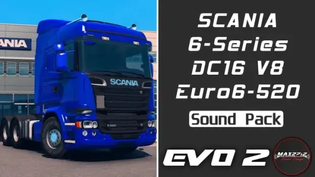 ETS2 - Scania 6-Series 520 DC16 V8 Sound Pack V1.0