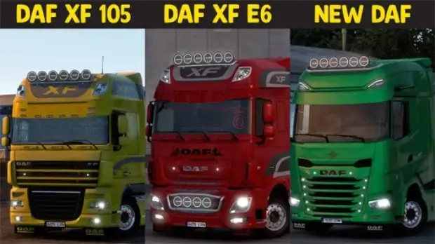 ETS2 - Paccar MX 13 for DAF XF105, DAF E6 and DAF 2021 V3.2