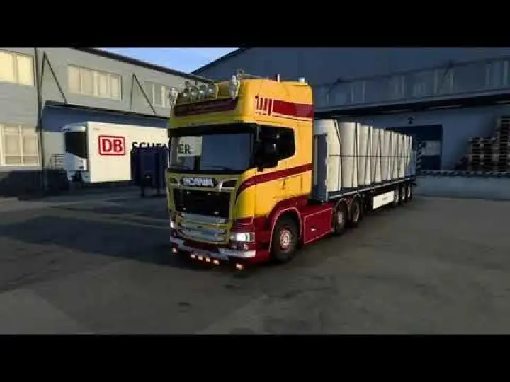 ETS2 - Scania V8 Open Pipe with FKM Garage Exhaust System V1.5 (1.41.x) ETS2 - Scania V8 Open Pipe with FKM Garage Exhaust System V1.5 (1.41.x)
