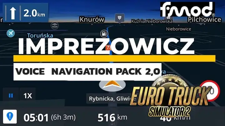 ETS2 - Imprezowicz Voice Navigation Pack V2.0 (1.40.x) ETS2 - Imprezowicz Voice Navigation Pack V2.0 (1.40.x)