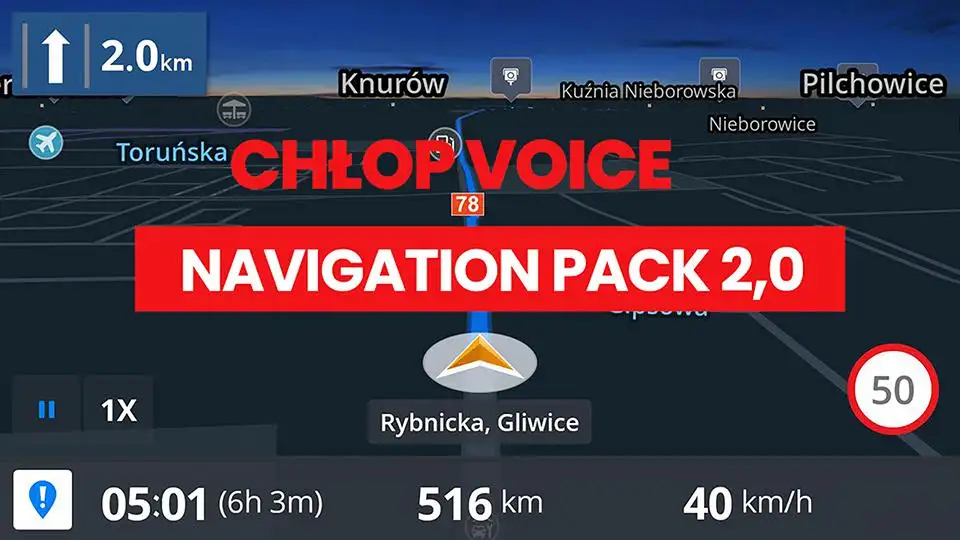 ETS2 - Chlop Voice Navigation Pack V2 (1.37.x) ETS2 - Chlop Voice Navigation Pack V2 (1.37.x)