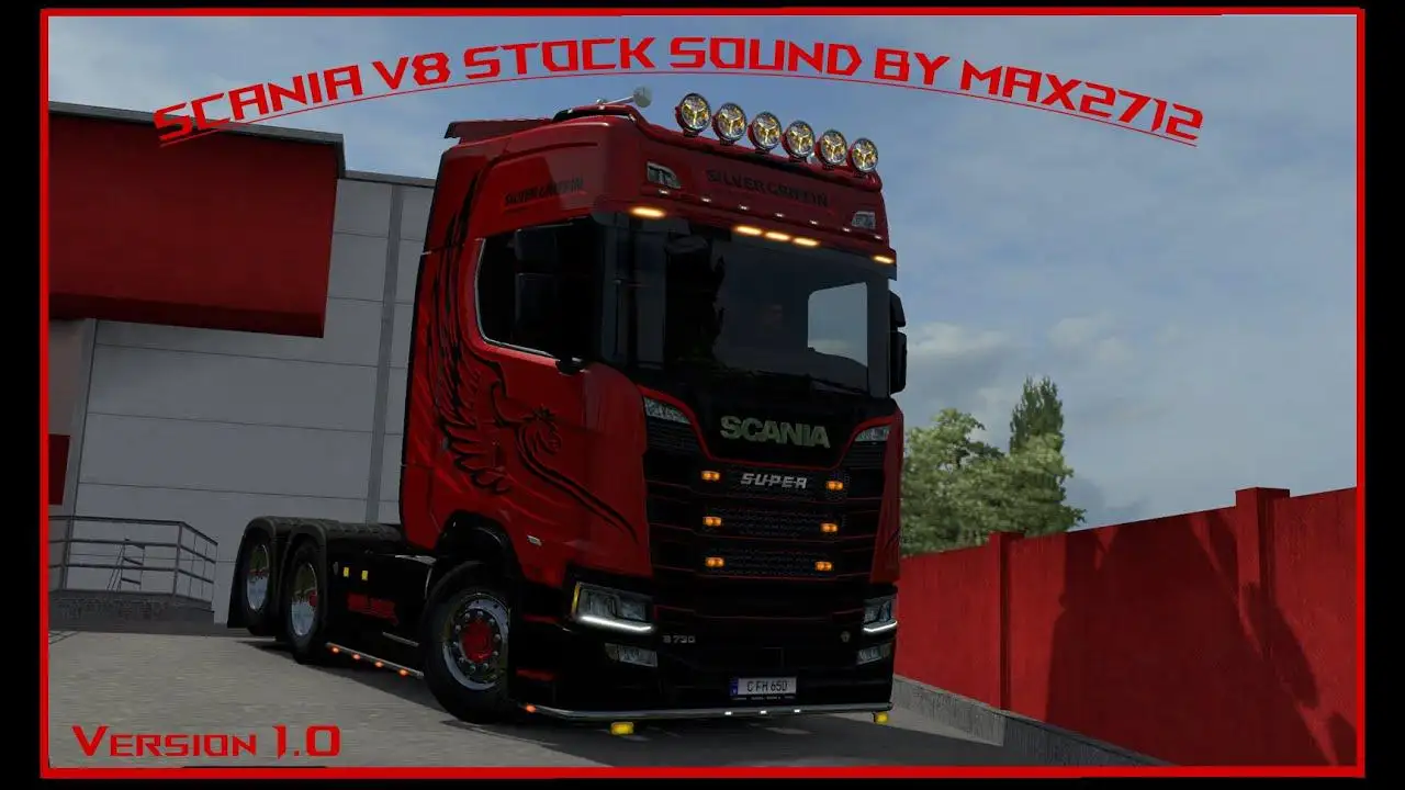 ETS2 - Improvement and Rework Scania 2016 V8 Stock Sound V1.0 (1.37.x)