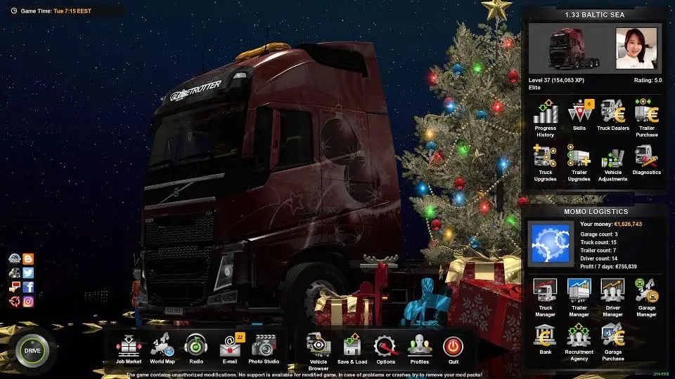 ETS2 - Christmas Menu Music (By Momo) V1.0 (1.36.x) ETS2 - Christmas Menu Music (By Momo) V1.0 (1.36.x)