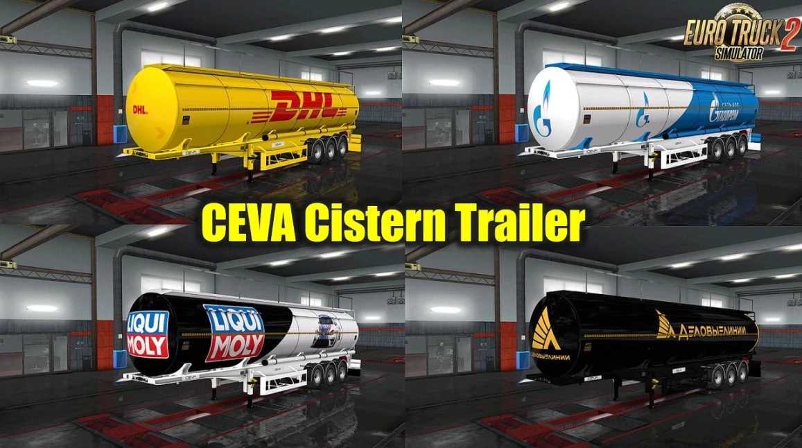 MOD ETS2 – Thùng Hàng Bồn CEVA Cistern Trailer (1.49)