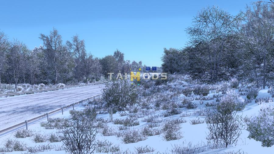 MOD ETS2 – Đồ Họa Tuyết Frosty Winter Weather Mod (1.49)
