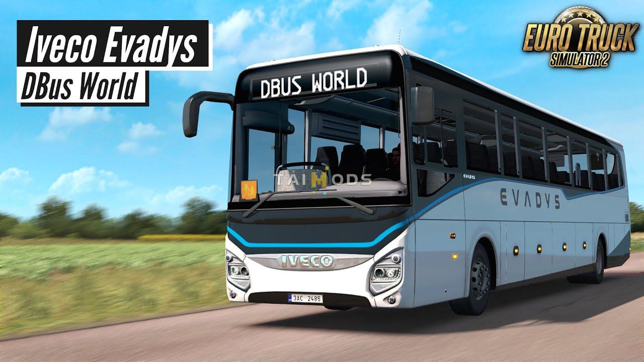 MOD ETS2 – Xe Khách Iveco Evadys Line 13m v1.0.21.49