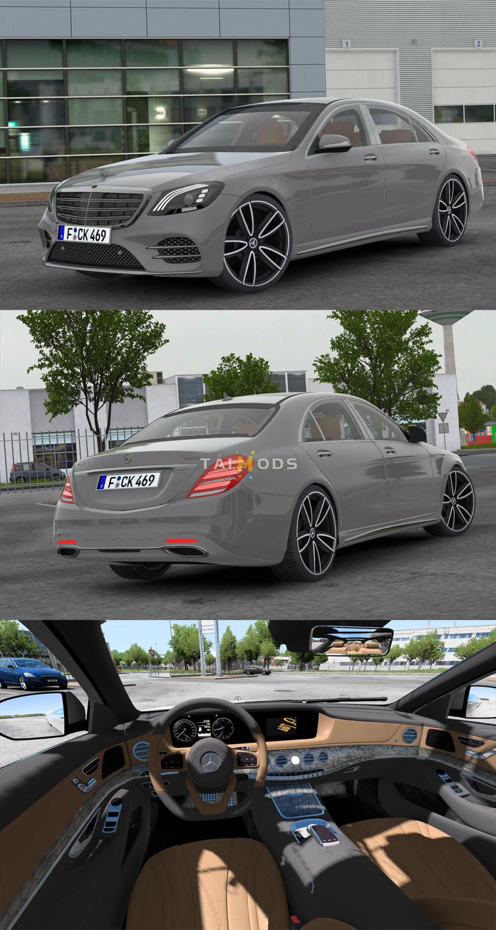 MOD ETS2 – Xe Hơi Mercedes-Benz W222 S-Class S-400d v4.7 – 1.49