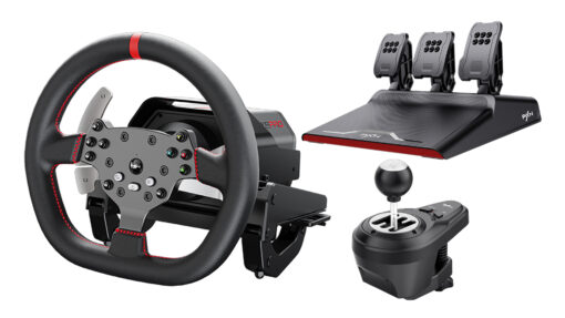 Vô Lăng PXN V10 Pro Direct Drive - Vòng Quay 900 Độ, Kèm Hộp Số & Bàn Đạp Kim Loại