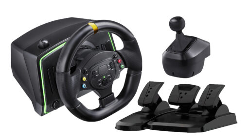 Vô Lăng Chơi Game GOG R808 ABS – Vòng Quay 1080 Độ, Kèm Hộp Số & Bàn Đạp Nhựa