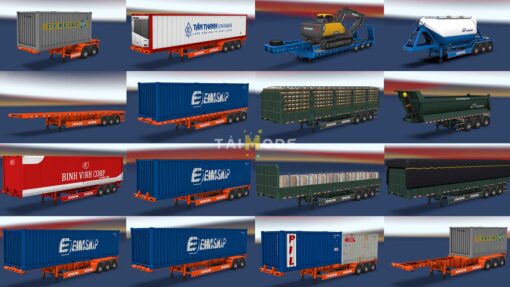 MOD ETS2 - Bộ Thùng Hàng Doosung Hàn Quốc