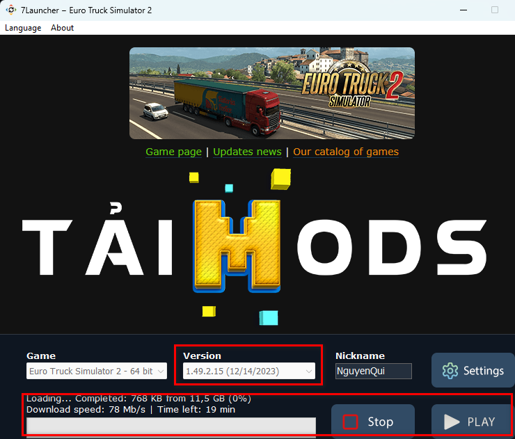Trò chơi ETS2 - Euro Truck Simulator 2 tải miễn phí tại Taimods.com