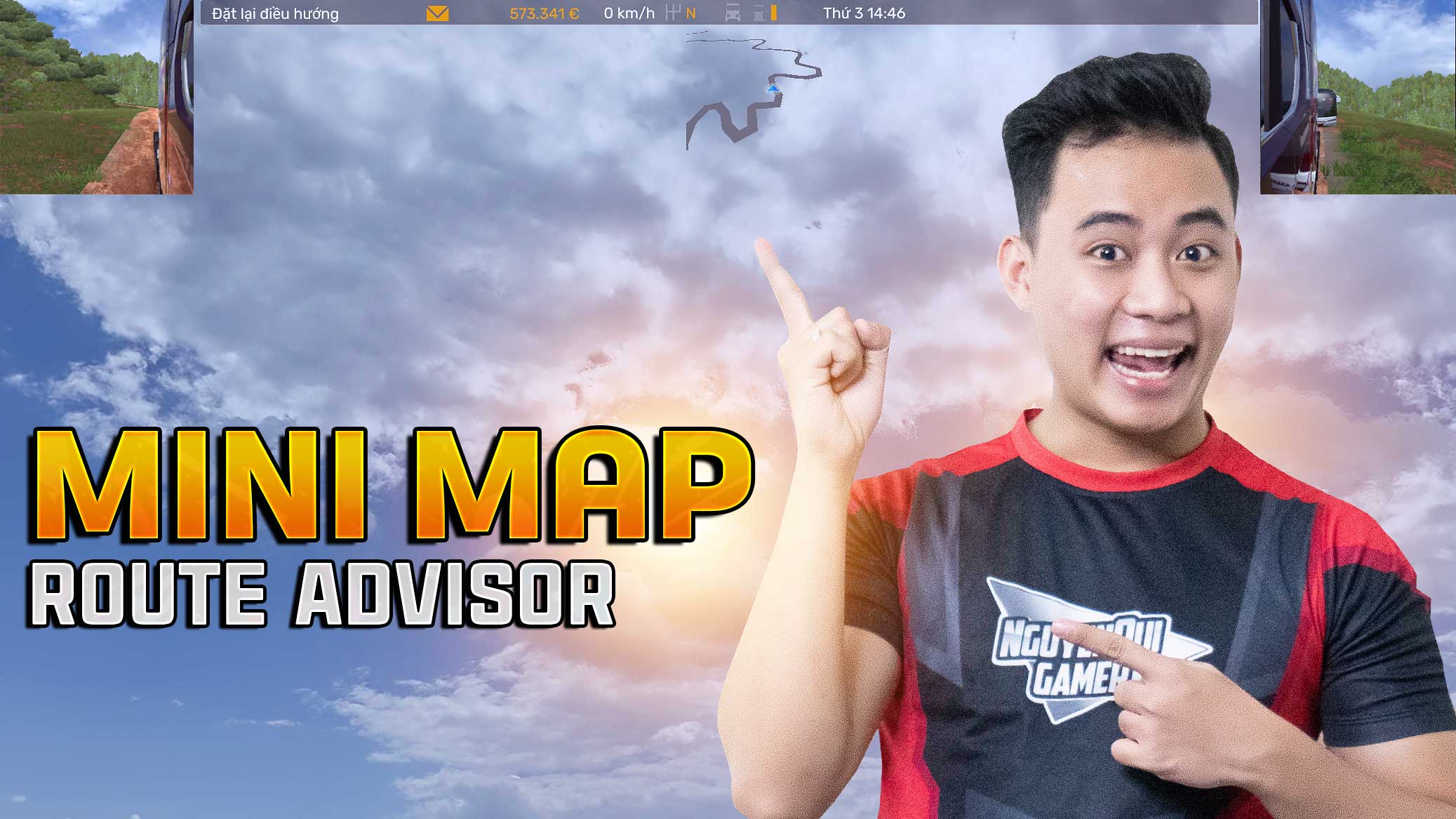 MOD ETS2 – Thu Nhỏ Bản Đồ MINIMAP Route Advisor