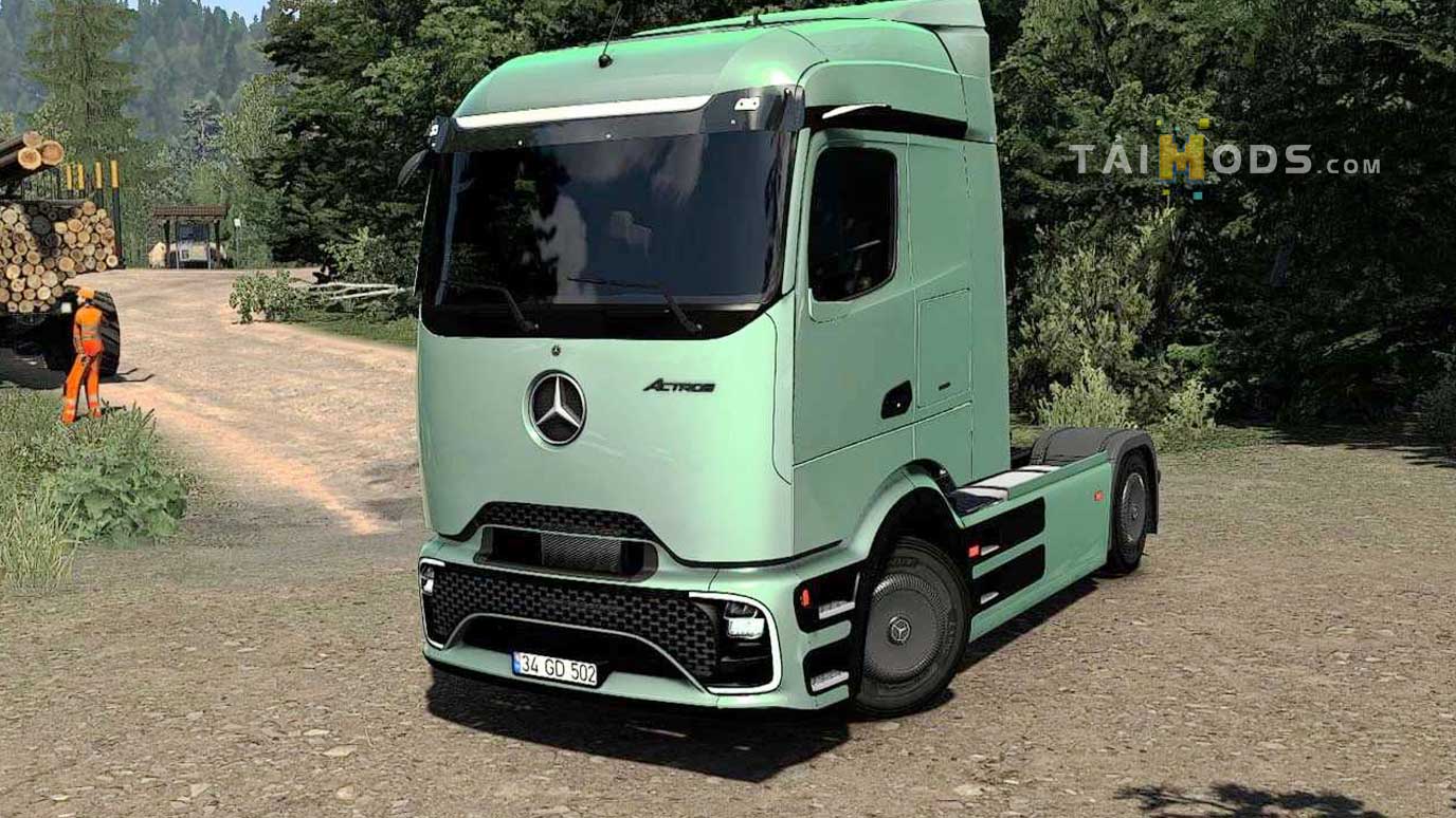 MOD ETS2 – Xe Tải Điện Mercedes Benz Actros MP6 (1.54)